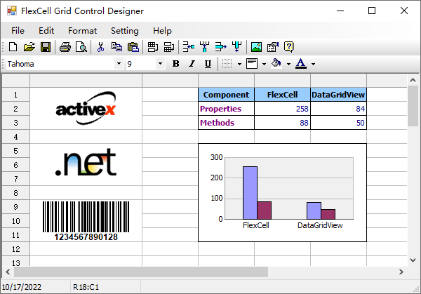 Windows 7 FlexCell Grid Control for .NET 4.0 4.6.2 full